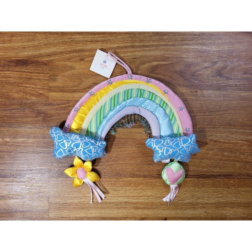 NWT Gund Kids Wall To Wall Fun Rainbow Wall Hanging